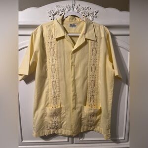 Vintage Vic Vic Mr. Roper style Yellow Men's Shirt